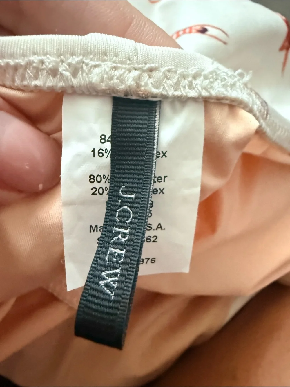 J.Crew Playa Printed One-Piece Swimsuit Size 10 New without tag. Has liner